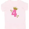Sweet Wink - Camisa manga curta princesa para aniversário de 4 anos
