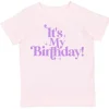 Sweet Wink – Camiseta de manga curta It's My Birthday para meninas e crianças