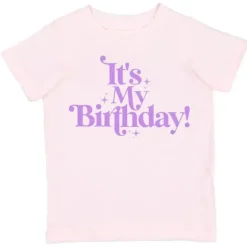 Sweet Wink – Camiseta de manga curta It's My Birthday para meninas e crianças