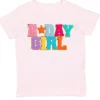 Sweet Wink – Camiseta infantil com patch de aniversário e manga curta