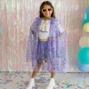 Sweet Wink - Lavender Confetti Cape Kids Dress Up