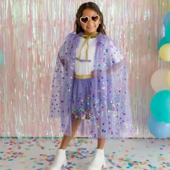 Sweet Wink - Lavender Confetti Cape Kids Dress Up