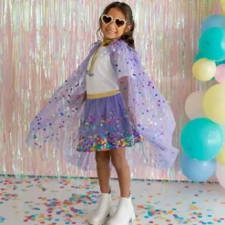 Sweet Wink - Lavender Confetti Cape Kids Dress Up