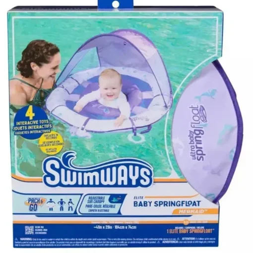 Swimway - Elite Baby Spring Float Canopy, Mermaid