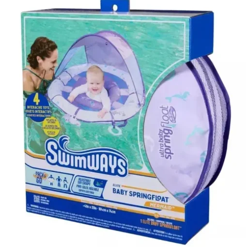 Swimway - Elite Baby Spring Float Canopy, Mermaid