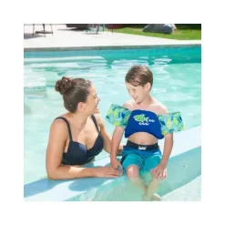 Swimways - Colete salva-vidas Blue Fish Swim Trainer 30-50LB