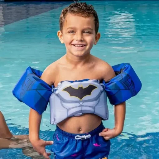 Swimways - Colete salva-vidas Batman Swim Trainer (Pfd), Certificado pela Guarda Costeira
