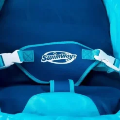 Swimways - Flutuador de Primavera para Bebês Infantis, Azul | Flutuador de piscina para bebês com dossel