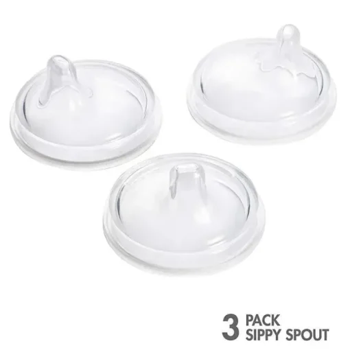 Tampa para canudinho de transição de 3 peças Boon Nursh, transparente