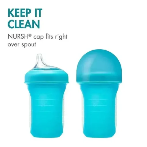Tampa para canudinho de transição de 3 peças Boon Nursh, transparente