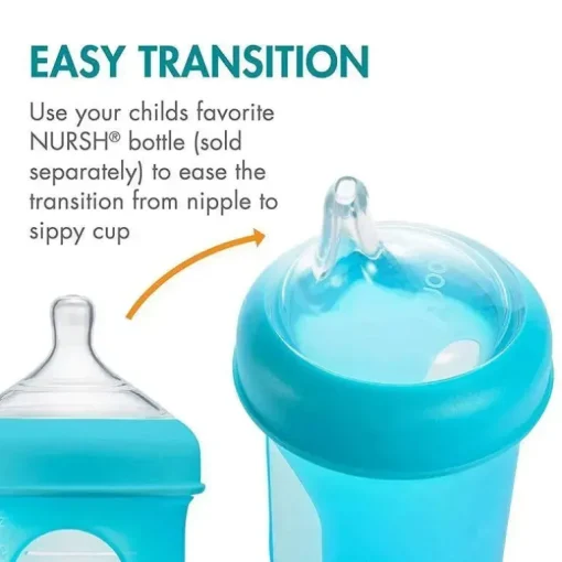 Tampa para canudinho de transição de 3 peças Boon Nursh, transparente