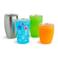 Tampas de canudinho e palha Munchkin para copos Miracle 360, conjunto de 3 peças
