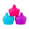 Tampas para canudinho de silicone Boon Snug Bico Univesal, 9M+ Rosa Multi