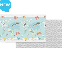 Tapete Reversível Skip Hop Doubleplay Pequenos Viajantes, Multicolorido