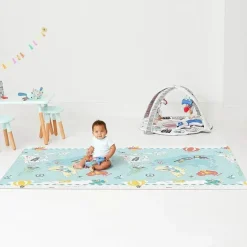 Tapete Reversível Skip Hop Doubleplay Pequenos Viajantes, Multicolorido