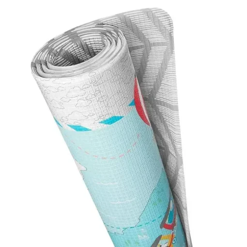 Tapete Reversível Skip Hop Doubleplay Pequenos Viajantes, Multicolorido