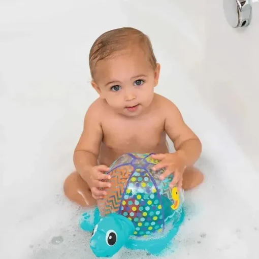 Tartaruga Bolha Inflável Infantino, Azul