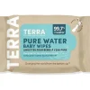 Terra - 24Ct Bamboo Water Wipes Pacote de viagem puro da Nova Zelândia
