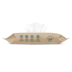 Terra - 24Ct Bamboo Water Wipes Pacote de viagem puro da Nova Zelândia