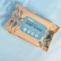 Terra - 24Ct Bamboo Water Wipes Pacote de viagem puro da Nova Zelândia