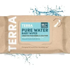 Terra - Lenços umedecidos de água pura de bambu 70Ct