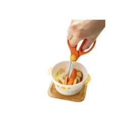 Tesoura de comida multiuso Piyo Piyo, laranja