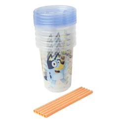 The First Years - Bluey Take & Toss Straw Cup, 4Pk