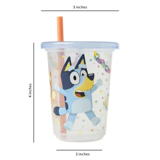 The First Years - Bluey Take & Toss Straw Cup, 4Pk