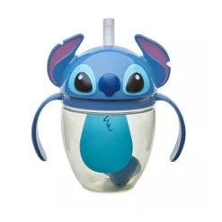 The First Years - Disney Stitch 7Oz Weighted Straw Trainer Cup - 1Pk