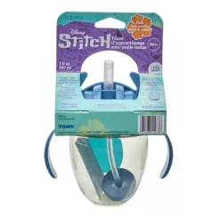 The First Years - Disney Stitch 7Oz Weighted Straw Trainer Cup - 1Pk