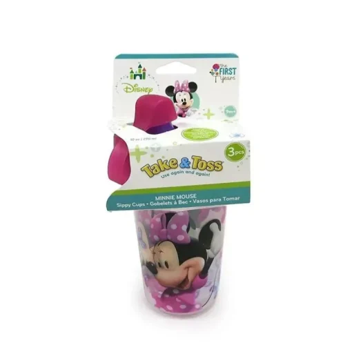 The First Years Disney Minnie Mouse Take &amp; Toss Sippy, 10 oz, 3-Pack