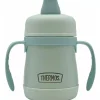 Thermos - 7 Oz. Stainless Steel Sippy Cup W/ Handles Simple Pastels, Mint
