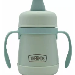 Thermos - 7 Oz. Stainless Steel Sippy Cup W/ Handles Simple Pastels, Mint