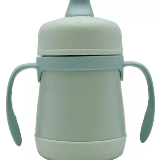 Thermos - 7 Oz. Stainless Steel Sippy Cup W/ Handles Simple Pastels, Mint