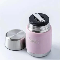 Thermos - 16 Oz Stainless Steel Food Jar W/ Spoon, Sunset Pink