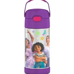 THERMOS - Garrafa de canudo isolada de aço inoxidável de 12 onças, Encanto
