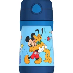 THERMOS - Garrafa de canudo de aço inoxidável com isolamento a vácuo de 10 onças, Mickey Mouse