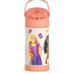 THERMOS - garrafa de canudo isolada de aço inoxidável de 12 onças, princesa