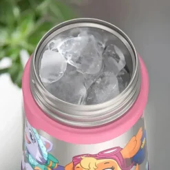 THERMOS - Garrafa de canudo de aço inoxidável com isolamento a vácuo de 10 onças, Paw Patrol Girl