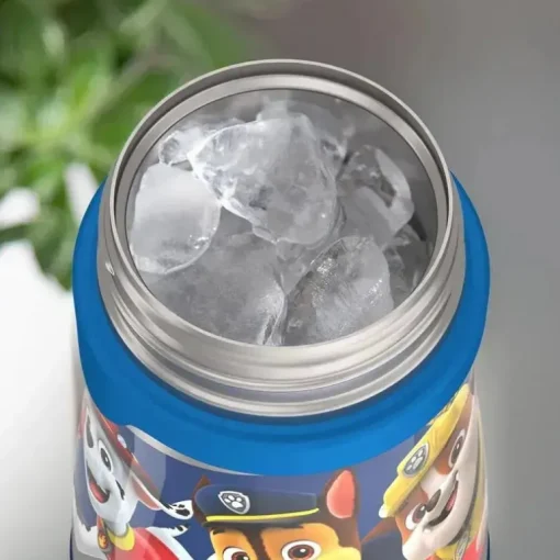 THERMOS - Garrafa de canudo de aço inoxidável com isolamento a vácuo de 10 onças, Paw Patrol Boy