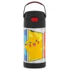 Thermos - garrafa de palha de 12 onças isolada a vácuo - Pokémon