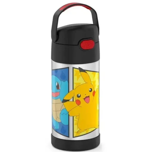 Thermos - garrafa de palha de 12 onças isolada a vácuo - Pokémon