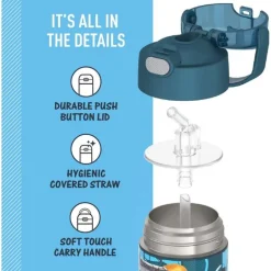 Thermos - 12Oz. Funtainer® Water Bottle W/ Straw, Despicable Me 4 Movie