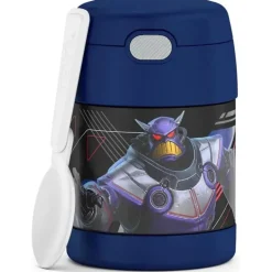 THERMOS - Pote de alimentos com isolamento a vácuo de aço inoxidável com colher, 10 oz, Lightyear