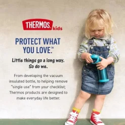 THERMOS - Pote de alimentos com isolamento a vácuo de aço inoxidável com colher, 10 oz, Lightyear