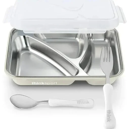Thinkbaby &amp; Thinksport - Recipiente de plástico Go2, branco