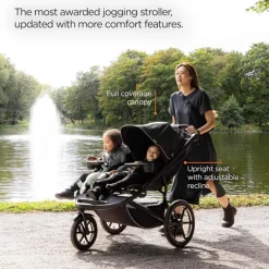 Thule - Urban Glide 3 Double Child All-Terrain Stroller, Black