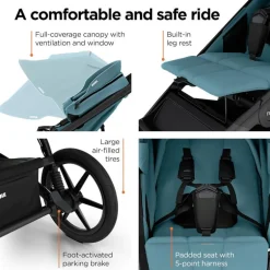 Thule - Urban Glide 3 Single Child All-Terrain Stroller, Blue