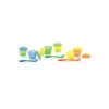 Tigelas de armazenamento Nuby 4Pk com tampa e colher - as cores podem variar