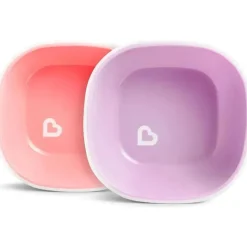 Tigelas Munchkin Splash para crianças, rosa/roxo